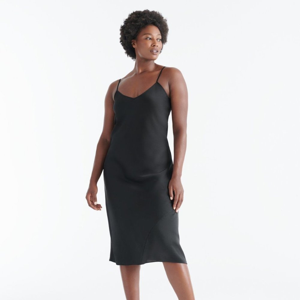 Knix Papaya Black Slip dress NWT SOLD OUT